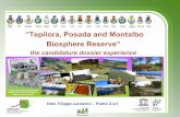 “Tepilora, Posada and Montalbo Biosphere Reserve… · “Tepilora, Posada and Montalbo Biosphere ... Conservation Function: ... Logistic function specific goals of the Tepilora