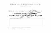 INFRASTRUCTURE RISK MANAGEMENT PLAN - … · This Infrastructure Risk Management Plan template was prepared for ... 2004, Risk Management. 1 p4 ... plan was undertaken using a consultative