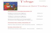 Christmas at Saint Timothy ssainttimothysdanville.org/wp-content/uploads/2015/12/Final2015.pdf · Christmas at Saint Timothy’s Christmas Eve, ... Christmas Eve Mass w/ string quartet