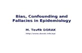 CONFOUNDING & BIAS LECTURE [M.Tevfik DORAK] · PPT file · Web view2007-10-01 · Title: CONFOUNDING & BIAS LECTURE [M.Tevfik DORAK] Author: M.Tevfik DORAK, MD PhD Description: Last