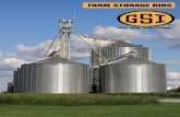 FARM STORAGE BINS - Zook Farm Equipment€¦ · FARM STORAGE BINS. No matter how high ... tanks featuring two roof rings. EAVE CLIPS ... GGSI bins feature a large diameter roof SI