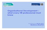Organisational Development – what every HR professional ... · Organisational Development – what every HR professional must know 1. ... -9 action steps in 2 minutes ... Mahara,