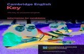 The key to essential English · The key to essential English Information for candidates Key English Test (KET)