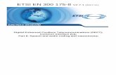 EN 300 175-8 - V2.7.1 - Digital Enhanced Cordless ... · Part 8: Speech and audio coding and transmission EUROPEAN STANDARD . ETSI 2 ETSI EN 300 175-8 V2.7.1 (2017-11) Reference REN/DECT-00307-8