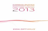 ZON OPTIMUS, SGPS, S - Há mais em nós - NOS e Comunicados/ZON... · ZON OPTIMUS, SGPS, S.A 9M13 Consolidated Management report 2 1 ZON OPTIMUS in Numbers Financial Indicators (in