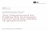 Impementing the UK's exit from the European Union · Report by the Comptroller and Auditor General Implementing the UK’s exit from the European Union The Department for Exiting