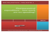Pharmaceutical expenditure – how much are we spending? · 2018-03-16 · payments and may include private insurance payments. ... The private sector spending is higher than what