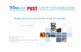 Pierre J. VERLINDEN - EUPVSEC · 3 Cost of PV modules Recent manufacturing cost is comparable for silicon wafer‐ based and thin films technologies. Learning rate (LR) for c‐Si