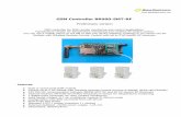 GSM Controller BR900-SMT-RF - Biene Electronics · GSM Controller BR900-SMT-RF Preliminary version GSM controller for SMS remote monitoring and control applications. Temperature version