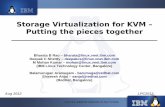 Storage Virtualization for KVM – Putting the pieces … · QEMU-GlusterFS integration New block driver in QEMU to support VM images on gluster volumes – Uses libgfapi to do IO