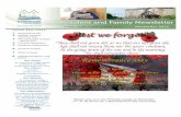NSIDE HIS SSUE - St Lawrence Lodge Website · INSIDE THIS ISSUE 1 Remembrance Day 2 Calendar of Events – November 2014 3 Para Transit Rate Changes – January 2015 4 Christmas Preparations