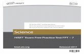 HISET 2017 FREE PRACTICE TEST SCIENCE FPT7 … · Get the HiSET® testing experience ... Science HiSET ® Exam Free Practice Test FPT – 7 ... interest in the interpretation of the