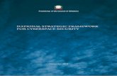 Italy's National Strategic Framework for Cyberspace Security · NATIONAL STRATEGIC FRAMEWORK FOR CYBERSPACE SECURITY December 2013 Presidency of the Council of Ministers