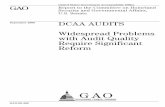 GAO-09-468 DCAA Audits: Widespread Problems with … · Widespread Problems with Audit Quality Require Significant Reform . September 2009 . GAO-09-468 . ... auditing, accounting,