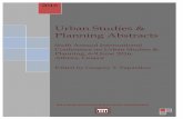 Urban Studies & Planning Abstracts - ATINER · Urban Studies & Planning Abstracts ... The Urban Design Studio Pedagogic Approaches to Urban ... Transformation of City …