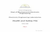 Health and Safety File - DkIT Laboratories Safety... · Health and Safety File C219 ... it is the policy to work through this list to minimise ... an "order of priority" for remedial