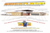 TASMAN CONTRACTING LTD - Quickflash Quickflash Brochure 2017.pdf · Tapered upstand. This flashing sits flat on the trimmer with an 8mm upstand to the back edge. Both ends require