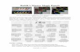 Rubik's Master Magic Panels - Brandeis Universitystorer/JimPuzzles/MANIP/RubikPanels12/Rubik... · Rubik's Master Magic Panels ... (star, roll, reverse, wallet stack, transformer,