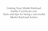 Getting Your Model Railroad Author Certificate and …potomac-nmra.org/Clinics/ModelRailroadAuthor.pdf · A live clinic can only be claimed for Model Railroad Author ... submitted