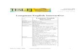 Longman English Interactive - TESL-EJ .Longman English Interactive ... Longman markets level 1 to