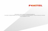 ONLINE COPYRIGHT INFRINGEMENT FOXTEL … · launches its broadband services, it will take reasonable steps to prevent copyright infringement by ... Foxtel is not advocating account