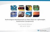 Technological Developments in Fiber Glass for … · Technological Developments in Fiber Glass for Lightweight Automotive Components Juan Camilo Serrano SPE ACCE 2012