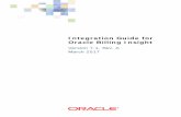 Integration Guide for Oracle Billing Insight · Integration Guide for Oracle Billing Insight Version 7.1, Rev. A March 2017