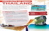 Discover Asean SG – Thailand mini guide · hai, English. ode +66. Electricity . 220 V, 50 Hz. HIGHLIGHTS OF ASEAN. THAILAND. emple. t . ong Khun in . Chiang Rai. es. 5. Sukhothai.