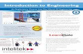 Introduction to Engineering - Intelitek | Training …intelitek.com/pdf/35-3095-DS01-B_Intro_Eng.pdf · 2016-06-01 · advanced manufacturing, Introduction to Engineering serves .