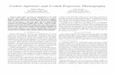 Coded Aperture and Coded Exposure nicolls/publish/mw11-prasa.pdf · When analyzing computational photography