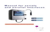 Manual for serials and parallel interfaces - …marking.com.ua/INSTRUKCII/MANUAL PRINTERA/Imaje... · Manual for serials and parallel interfaces ... The printer manual should be consulted