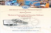 on “Mechanical Engineering and Emerging Challenges … - Mechanical Convention 01may18.pdf · and display products/leaflets/books/study material etc. On this occasion, it is proposed