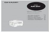 AR-207 Operation Manual - Business Productssiica.sharpusa.com/portals/0/downloads/Manuals/cop_man_AR-207.pdf · OPERATION MANUAL MODEL ... START ( ) key. Conventions used in this