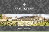 APPLE TREE BARN - Finest Propertiesfinestproperties.co.uk/wp-content/uploads/2016/02/Apple-Tree-Barn.pdf · THE PROPERTY Apple Tree Barn is a stunning, sympathetic conversion of farm