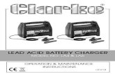 LA4-LA6 Battery charger · This Battery Charger is limited to use with 12V Lead Acid Batteries ONLY. DO NOT attempt to charge other types of battery ... LA4-LA6 Battery charger.fm