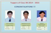Toppers of Class XII 2014 – 2015 …cbse-mls.kumarans.org/wp-content/uploads/2017/11/Class-XII-Results... · Toppers of Class XII 2014 – 2015 ... 8 HANSINI RAJKUMAR 472 94.40
