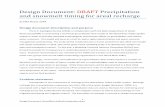 Design Document: DRAFT Precipitation and snowmelt … · Design Document: DRAFT Precipitation and snowmelt timing for ... rights administration and water-resource management and ...