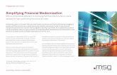 Simplifying Financial Modernization - msg global .Simplifying Financial Modernization ... (Sponsored