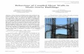 Behaviour of Coupled Shear Walls in Multi-Storey … · the lateral deflection in the structures. ... Concrete Journal, (1993), Pages: ... R.Park and T.Paulay in his “Reinforced