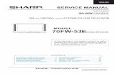 70FW-53E - Reptips · On TV set manufactured before the above date (Serial Number 800929 for 70FW-53E or previous), ... DO NOT increase the EHT to more than 32 KV,
