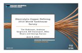 Electrolytic Copper Refining 2010 World Tankhouse … · Electrolytic Copper Refining 2010 World Tankhouse ... Seventh in a series of world and regional copper electrowinning surveys