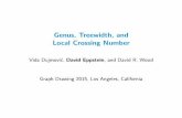 Genus, Treewidth, and Local Crossing Numbereppstein/pubs/DujEppWoo-GD-15-slides.pdf · Genus, Treewidth, and Local Crossing Number Vida Dujmovi c, David Eppstein, and David R. Wood