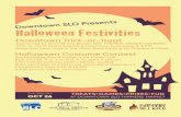 s Halloween Festivities - SLCUSD Downtown... · Halloween Festivities s ... Halloween Concurso de Disfraces Patrocinado por Doc Burnstein’s Ice Cream Lab ... El KJUG y el Maestro