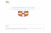 CAMBRIDGE igcse - Ark Globe Academyarkglobeacademy.org/sites/default/files/English Independent Study... · CAMBRIDGE IGCSE COURSEWORK BOOKLET ... Happy In high spirits Jovial Light-hearted