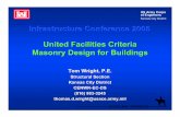 Kansas City District Infrastructure Conference 2005 … · United Facilities Criteria Masonry Design for Buildings Tom Wright, ... – Strength Design for masonry introduced ... •