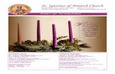 St. Ignatius of Antioch Church · St. Ignatius of Antioch Church ... CHARISMATIC PRAYER GROUP—All are invited ... Letter of St. James presented in DVD format by Jeff