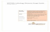 WITSML Lithology Object Usage Guide · WITSML Lithology Element Usage Guide ... codified by the operator in “Wellsite Geology Composite Log”, at the end of a well, when laboratory