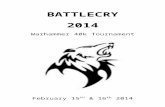 BATTLECRY 2009 2014 Pla…  · Web viewWarhammer 40k Tournament. February 15th & 16th 2014. ASB Stadium, Kohimarama, Auckland WARHAMMER 40,000 PLAYERS PACK. Welcome to Battlecry
