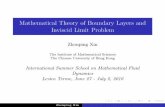 Mathematical Theory of Boundary Layers and Inviscid Limit ... · Mathematical Theory of Boundary Layers and Inviscid Limit Problem Zhouping Xin The Institute of Mathematical Sciences
