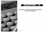 BANK RECONCILIATION STATEMENT - … · BANK RECONCILIATION STATEMENT. 3.2 COMMON PROFICIENCY TEST. Learning Objectives. After studying this chapter, you will be able to : Learn the